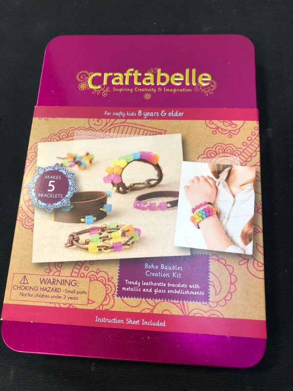 Photo 2 of Craftabelle – Boho Baubles Creation Kit – Bracelet Making Kit – 101pc Jewelry Set with Beads – DIY Jewelry Kits for Kids Aged 8 Years +, FACTORY SEALED
