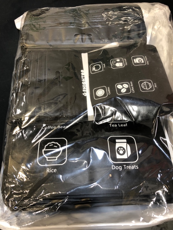 Photo 1 of ?150 Pieces? Resealable Bags (6"x9", 4"x6") for Food Storage, Mylar Bags Smell Proof Bags?with Clear Window?,Packaging Bags for Coffee Beans, Cookie, Lipstick, Candy