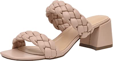 Photo 1 of CUSHIONAIRE Women's Onyx braided Heel Sandal +Memory Foam Wide Widths Available SIZE 5