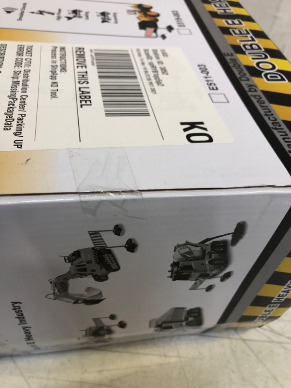 Photo 1 of DOUBLE E Remote Control Excavator RC Toy 1:20 RC Excavator Toy 3 Separate Motors Construction Tractor, 11 Channel Rechargeable RC Truck with Lights Sounds 2.4Ghz Transmitter for Boys Girls Kids