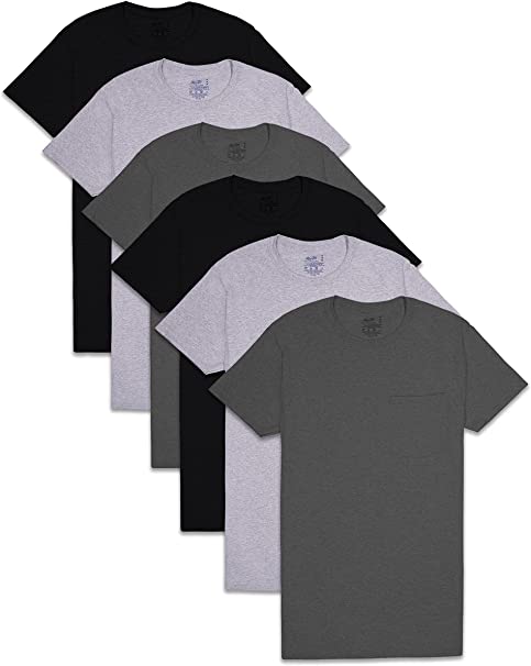 Photo 1 of Fruit of the Loom Men's Pocket T-Shirt Multipack. SIZE M 