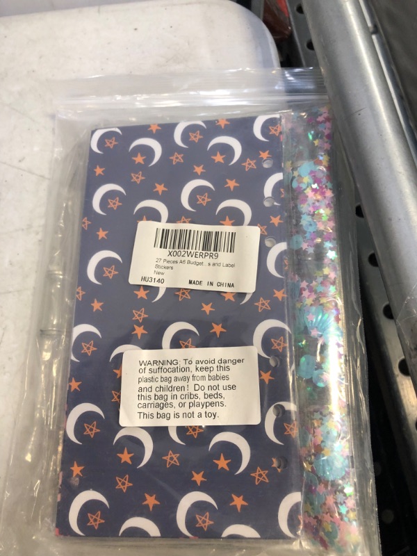 Photo 1 of 27 Pieces A6 Budget Binder Cash Envelope System 6 Ring Refillable Budget Planner with Sequin Cover, Money Envelope, Expense Sheets and Label Stickers
FACTORY SEALED