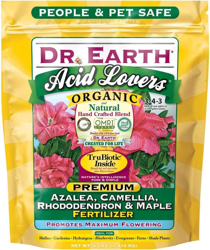 Photo 1 of 4LBS Dr. Earth Acid Lovers Azalea, Camellia, Rhododendron & Maple Fertilizer 4 lb EX 12/2025
