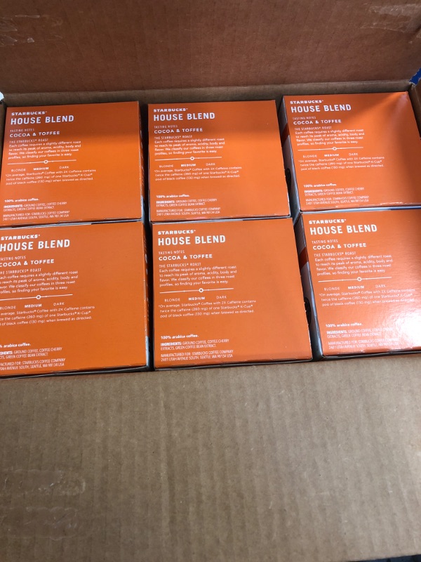 Photo 2 of "Starbucks Medium Roast Coffee K-Cups with 2X Caffeine | Coffee Pods for Keurig Brewers | 6 Boxes (60 Pods) "
EXP 11/29/2022