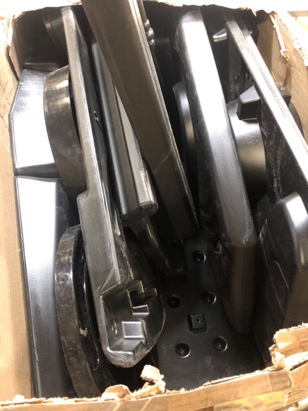 Photo 1 of Delta Children Grand Prix Race Car Toddler & Twin Bed - Made in USA, Black Black Grand Prix (PARTS ONLY---------very used-------missing items and hardware--------minor scratches on the plastic due to usage 