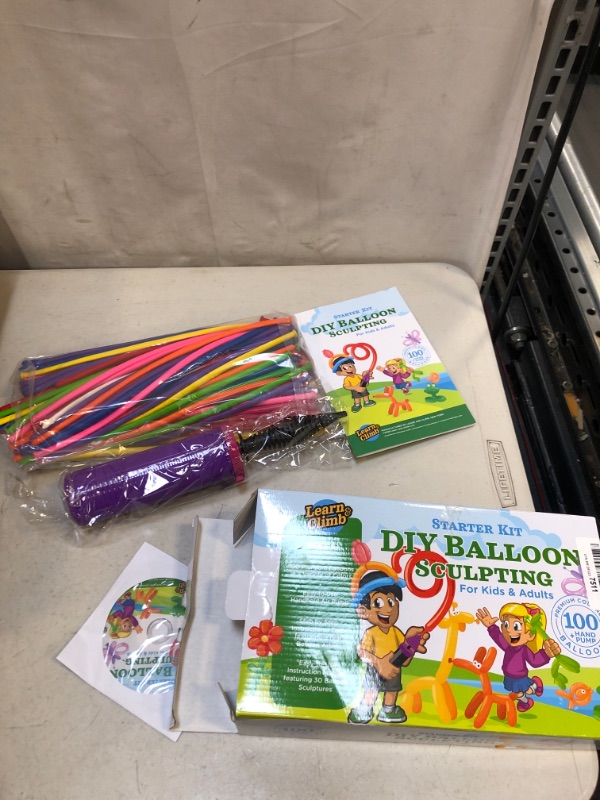 Photo 2 of DIY Balloon Animal Kit for beginners. Twisting & Modeling balloon Kit 30 + Sculptures ,100 Balloons for balloon animals , Pump and Manual. Party Fun Activity/Gift for, Teens Boys and Girls