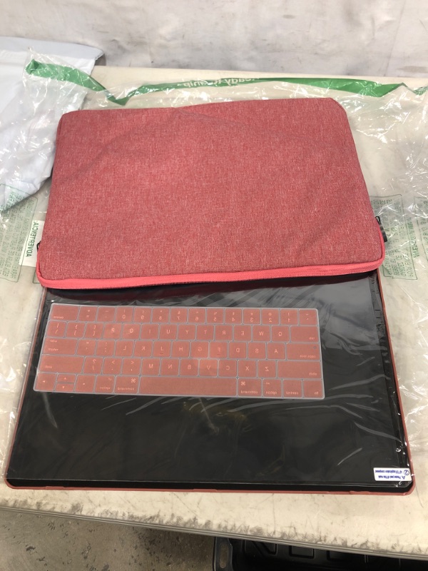 Photo 2 of KECC Compatible with MacBook Pro 15 inch Case Cover 2016-2019 Release A1990 A1707 with Touch Bar Plastic Hard Shell + Keyboard Cover + Sleeve + Screen Protector (Rose Gold Sparkling) A1990/A1707 Mac Pro 15" 2019/18/17/16 Rose Gold Sparkling