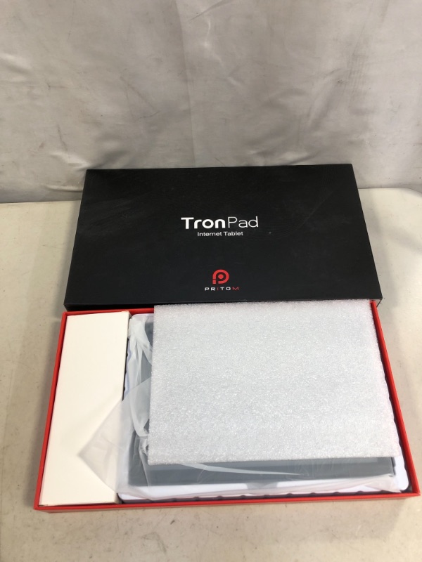 Photo 2 of Pritom TronPad L10 Tablets - 10'' Android Tablet with G+G HD IPS, Touchscreen, Octa-Core Processor, 3G RAM, 32G ROM, 6000mAh Battery, 5G&2.4G WiFi, GPS, Dual Camera, USB C Tablet PC, Full Metal Body (LOCKED) TURNS ON BUT UNABLE TO FULLY TEST)