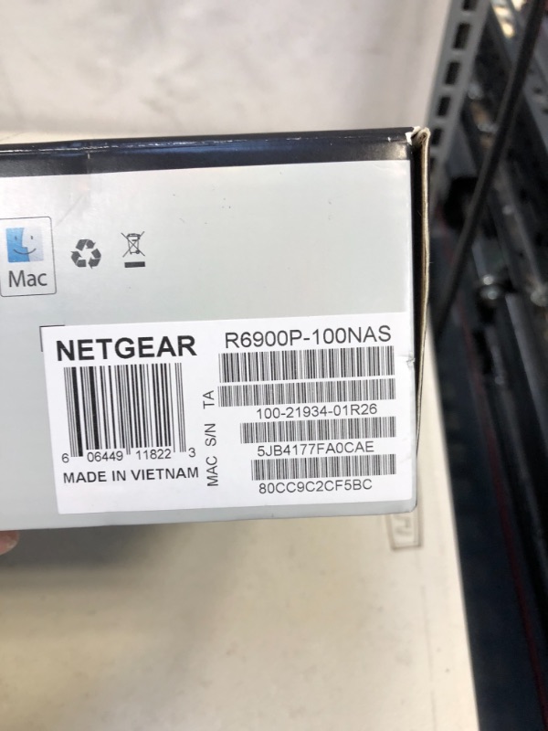 Photo 8 of NETGEAR Nighthawk Smart Wi-Fi Router (R6900P) - AC1900 Wireless Speed (Up to 1900 Mbps), Up to 1800 Sq Ft Coverage & 30 Devices, 4 x 1G Ethernet and 1 x 3.0 USB Ports, Armor Security AC1900 WiFi with MU-MIMO (UNABLE TO TEST )