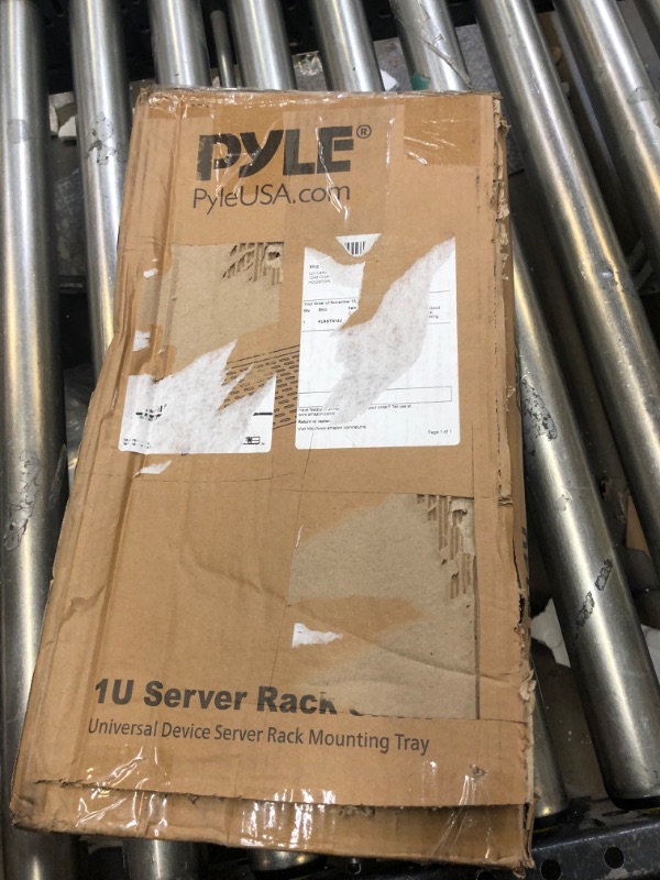 Photo 3 of Pyle PLRSTN14U 1U Server Rack Shelf Universal Device Rack Mounting Tray