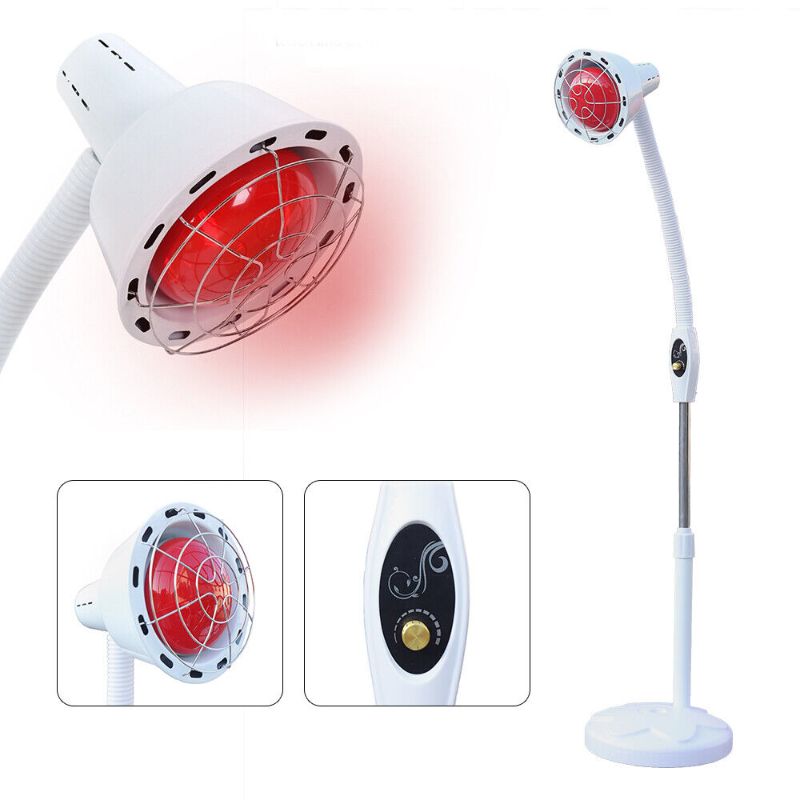 Photo 1 of  Infrared Heat Lamp Aches Physiotherapy Pain Lumbar Relief Therapeutic Light Product parameters: Product Name: Telescopic tube single-head electronic version infrared