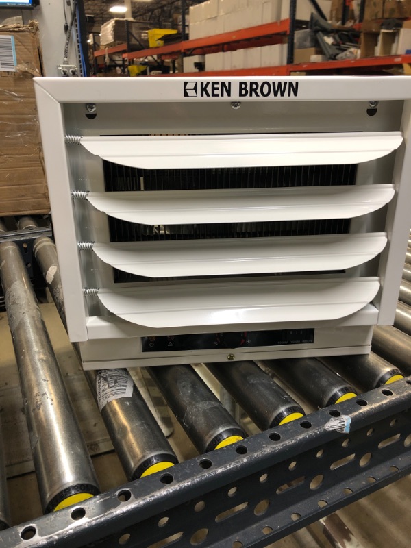 Photo 3 of KEN BROWN 3000/4000/5000W Fan Forced Ceiling Mount Heater with Dual Knob Controls for Garage, Workshop, Warehouse or Storage Area,Upgraded Version
