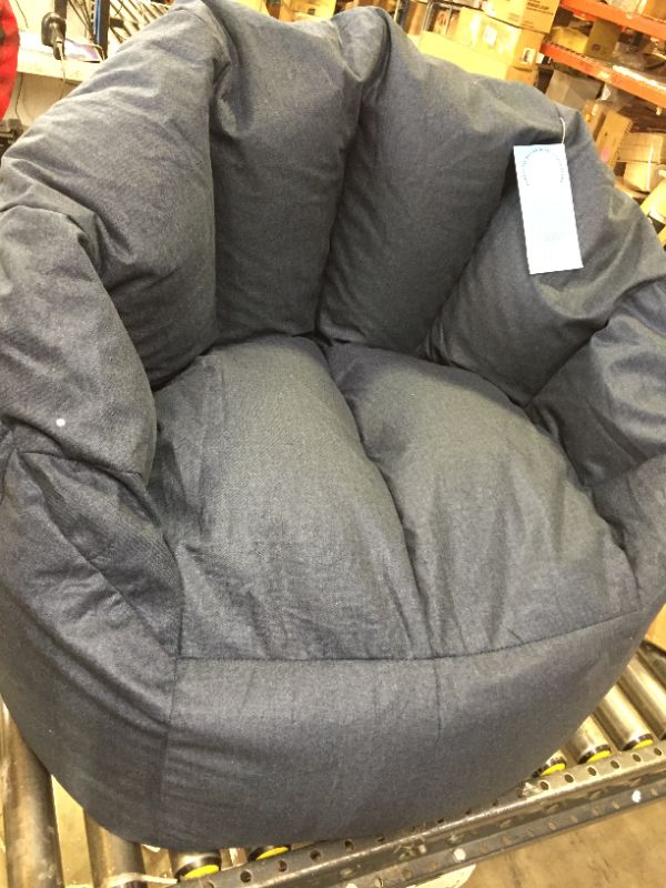 Photo 2 of Big Joe Milano Bean Bag Chair, Denim Cobalt Lenox, 2.5ft Cobalt Milano