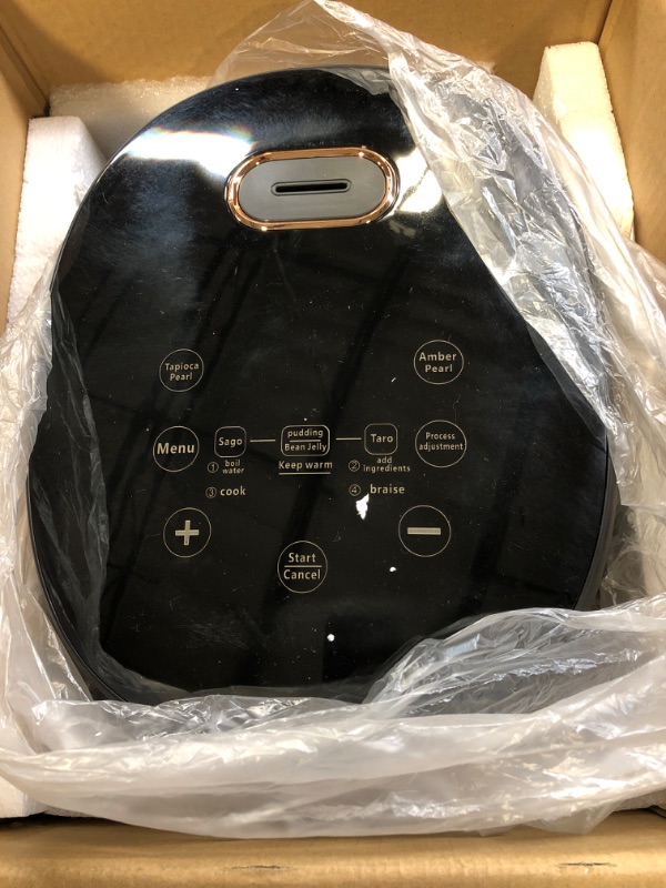 Photo 1 of YJINGRUI Boba Cooker Commercial Boba Pot 5L Automatic Pearl Tapioca Cooker for Boba Tea & Bubble Tea & Milk Tea Touchscreen 110V