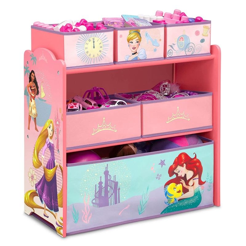 Photo 1 of Delta Children Design & Store 6 Bin Toy Storage Organizer, Disney Princess
