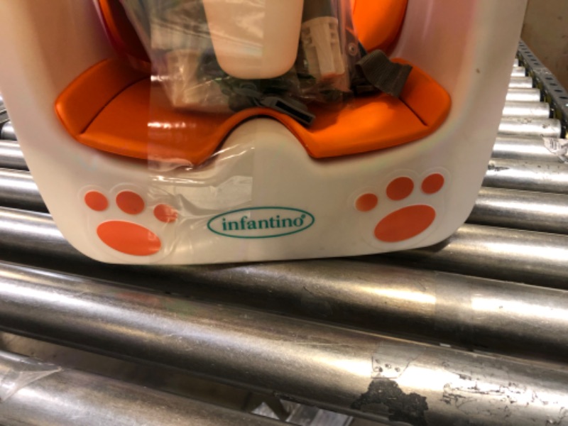 Photo 4 of Infantino 4-in-1 High Chair - Space-Saving, Multi-Stage Booster and Toddler Chair with Multi-use Meal mat and Dishwasher-Safe Tray, in a Fox-Themed Design --------- NEEDS CLEANING
