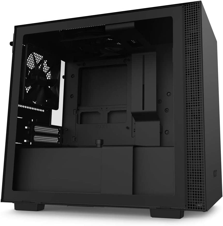 Photo 1 of NZXT H210 - CA-H210B-W1 - Mini-ITX PC Gaming Case - Front I/O USB Type-C Port - Tempered Glass Side Panel - Cable Management System - Water-Cooling Ready - Radiator Bracket - White/Black
