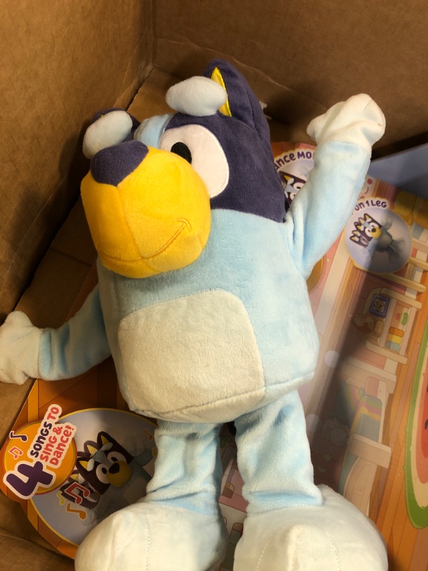 Photo 2 of Bluey Dance and Play 14" Animated Plush | Over 55 Phrases and Songs, Multicolor