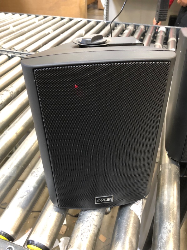 Photo 2 of Pyle Home PDWR62BTBK 6.5" Indoor/Outdoor Wall-Mount Bluetooth Speaker System (Black)--------like new-----------missing some items