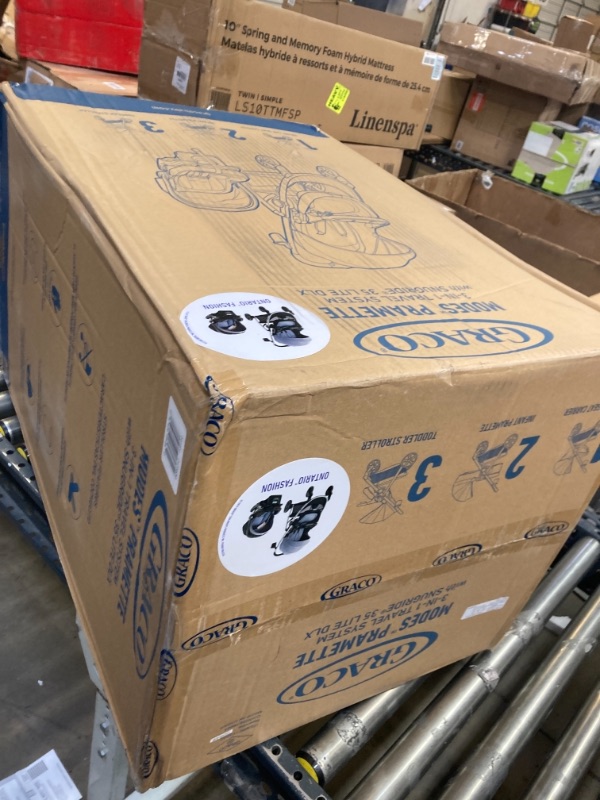 Photo 2 of Graco Modes Pramette Travel System, Includes Baby Stroller with True Pram Mode, Reversible Seat, One Hand Fold, Extra Storage, Child Tray and SnugRide 35 Infant Car Seat, Ontario Pramette Ontario-------------sealed with original graco tape on all sides