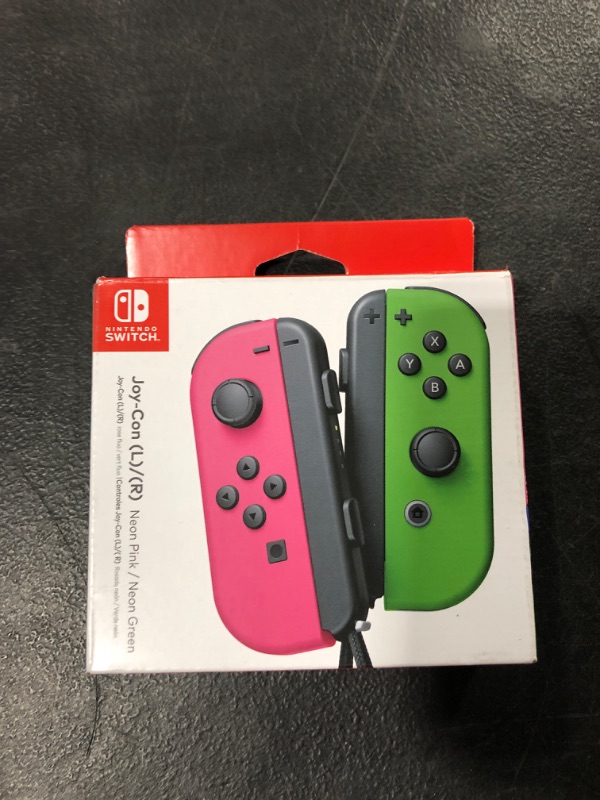 Photo 2 of Nintendo Joy-Con (L/R) - Neon Pink / Neon Green