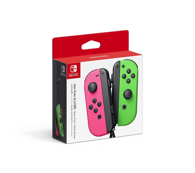 Photo 1 of Nintendo Joy-Con (L/R) - Neon Pink / Neon Green