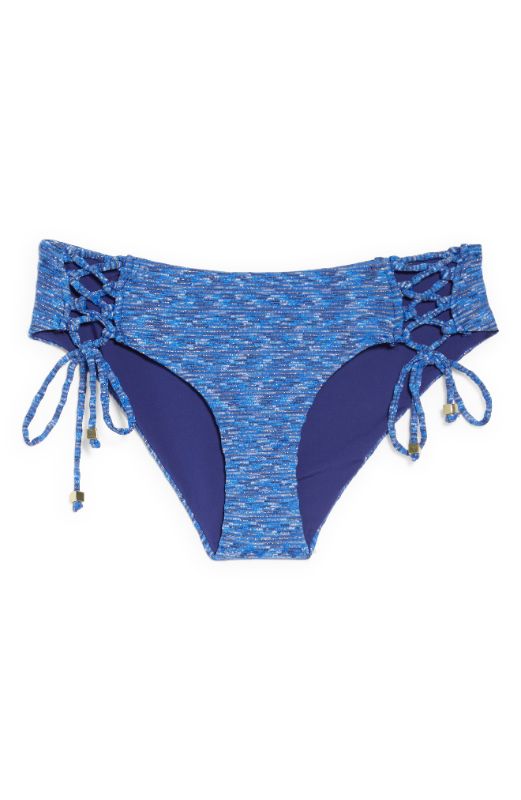 Photo 1 of Becca Lace-up Hipster Bikini Bottoms in Starry Night at Nordstrom, Size Small