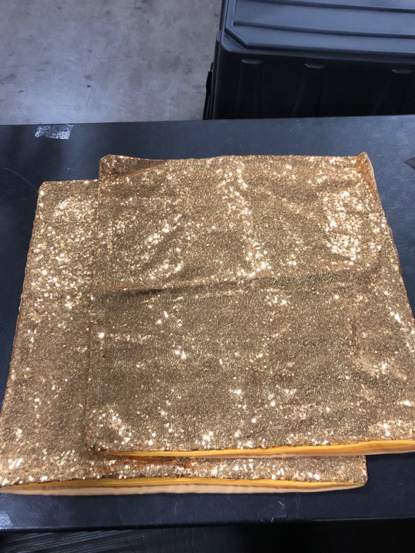 Photo 1 of 2 SPARKLY GOLDEN PILLOW CASES 