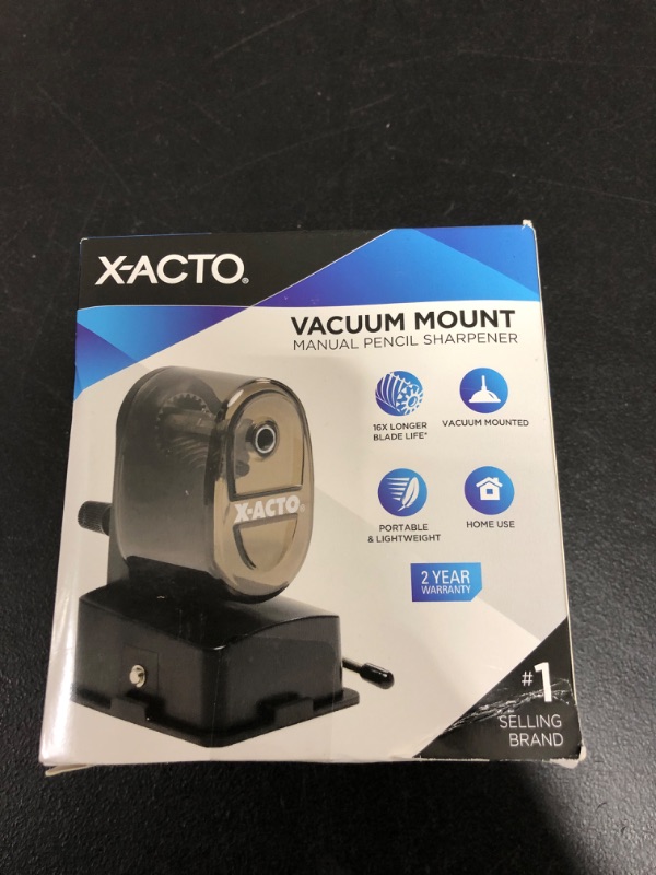 Photo 2 of X-ACTO Bulldog Manual Pencil Sharpener with Vacuum Mount Colors May Vary 1 Count