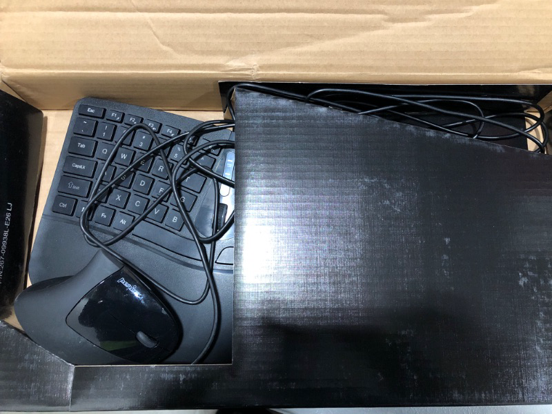 Photo 1 of Perixx Periboard-512 Ergonomic Split Keyboard - Natural Ergonomic Design - Black - Bulky Size 19.09"x9.29"x1.73"