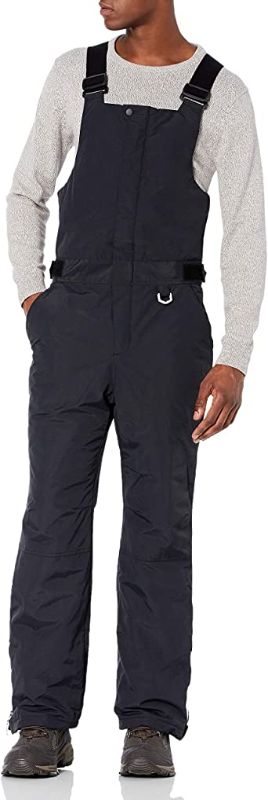 Photo 1 of Amazon Essentials Men's Water-Resistant Insulated Snow Bib Overall (M)
