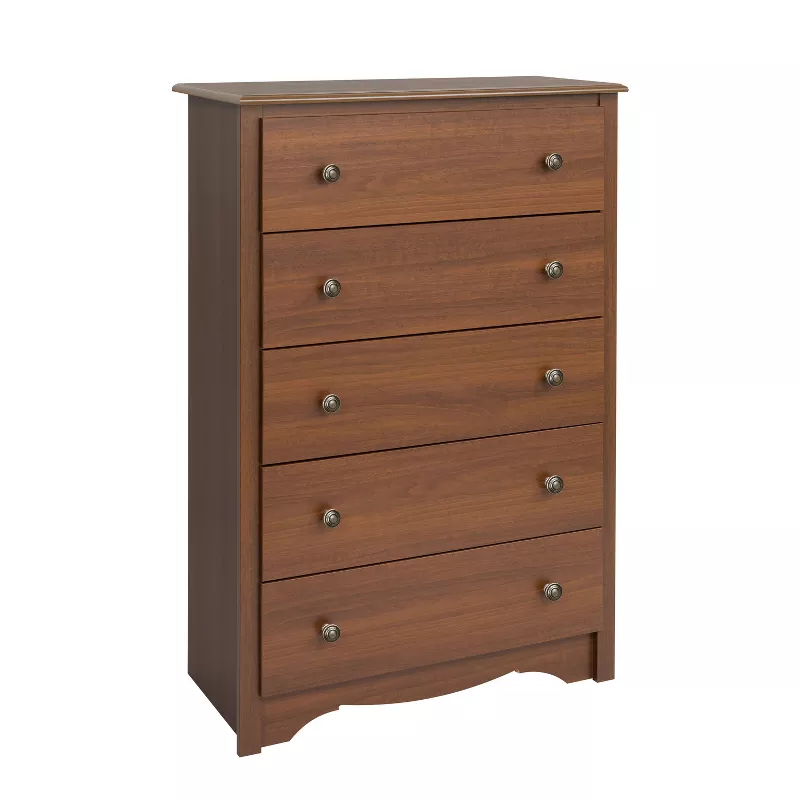 Photo 1 of 45.25" Monterey Vertical Dresser Cherry - Prepac

