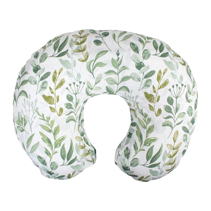 Photo 1 of Boppy Nursing Pillow and Positioner—Original | Green Foliage | Breastfeeding, Bottle Feeding, Baby Support | with Removable Cotton Blend Cover
