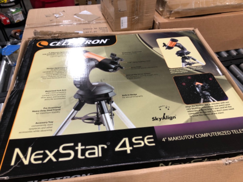 Photo 2 of Celestron - NexStar 4SE Telescope - Computerized Telescope for Beginners and Advanced Users - Fully-Automated GoTo Mount - SkyAlign Technology - 40,000+ Celestial Objects - 4-Inch Primary Mirror