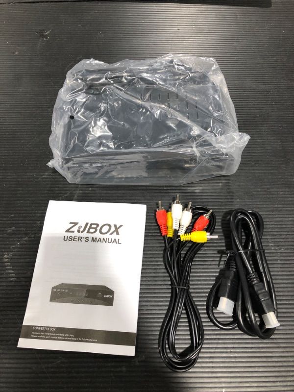 Photo 2 of Digital TV Converter Box, ATSC Cabal Box - ZJBOX for Analog HDTV Live1080P with TV Recording&Playback,HDMI Output,Timer Setting TV Tuner Function Set Top Box Digital Channel Free