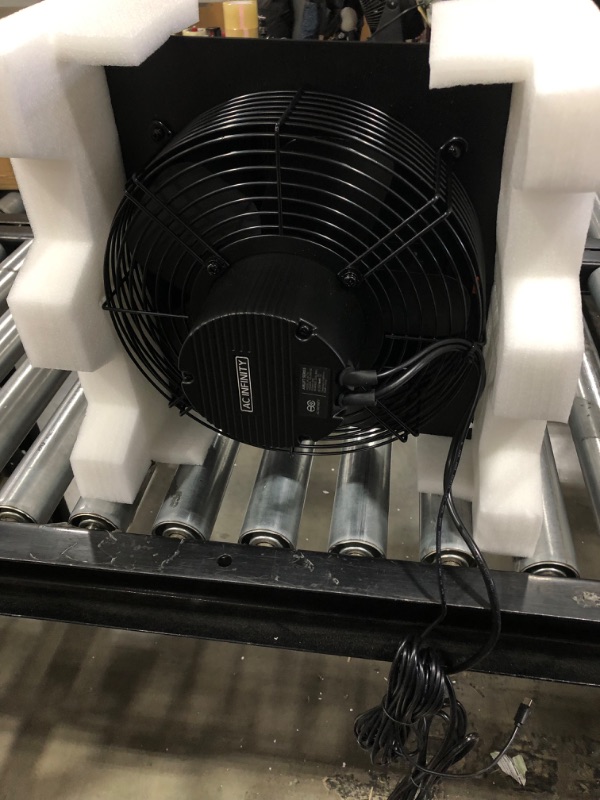 Photo 3 of AC Infinity AIRLIFT T10, Shutter Exhaust Fan 10" with Temperature Humidity Controller, EC Motor - Wall Mount Ventilation and Cooling for Sheds, Attics, Workshops