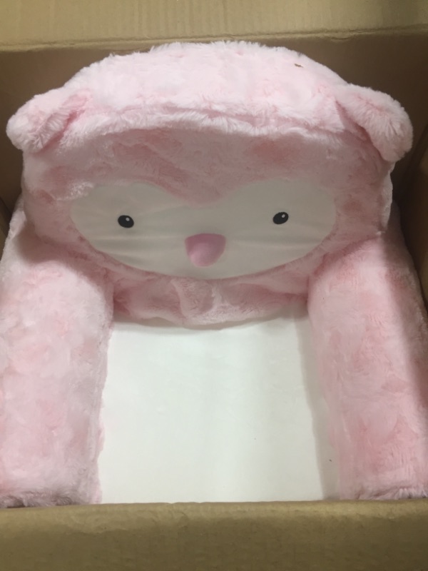 Photo 2 of Animal Adventure | Sweet Seats | Pink Owl Children's Plush Chair
