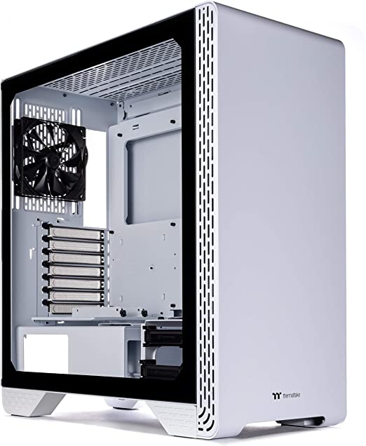 Photo 1 of Thermaltake S300 Tempered Glass Snow Edition ATX Mid-Tower Computer Case with 120mm Rear Fan Pre-Installed CA-1P5-00M6WN-00
SER NO.ca-1p5-00m6wn-00
missing front glass