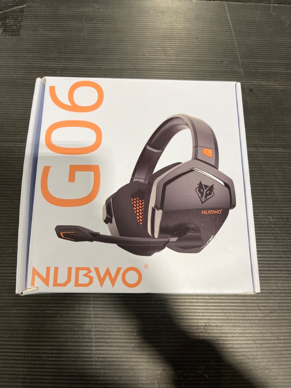 Photo 1 of NUBWO G06 Wireless Gaming Headset with Microphone for PS5, PS4, PC, Mac, 3-in-1 Gamer Headphones with Mic, 2.4GHz Wireless for Playstation Console, Bluetooth Mode for Switch, Wired Mode for Controller
