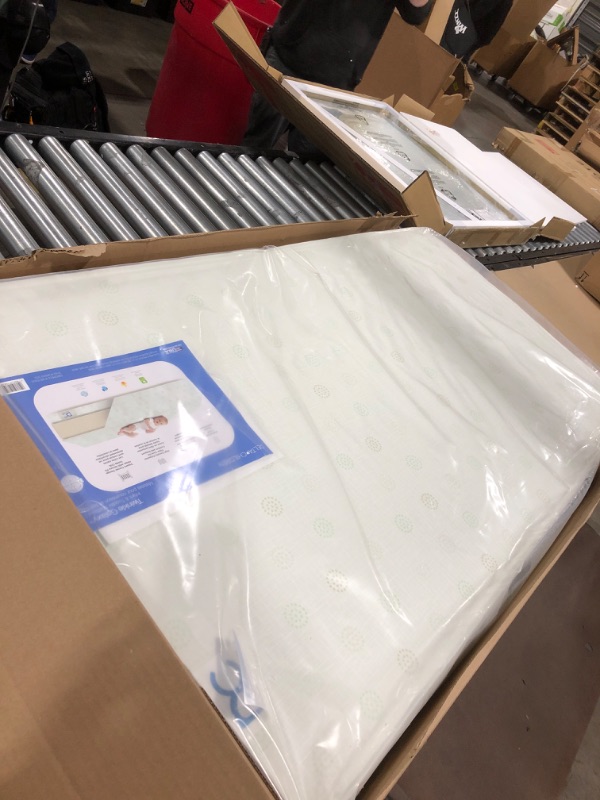 Photo 1 of Delta Children Twinkle Galaxy Dual Sided Crib and Toddler Mattress - Premium Sustainably Sourced Fiber Core - Waterproof - GREENGUARD Gold Certified (Non-Toxic) - 7 Year Warranty - Made in USA
