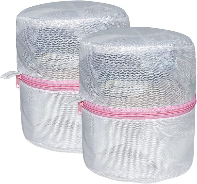 Photo 1 of A-D Cup Bra Laundry Bag for Washing Machine, Liwilong Bra Bags for Laundry, Bra Washer, Sock Bag for Washing Machine, Underwear Washing Bag, Bra Washer Protector, Mesh Laundry Bag (2 Set)