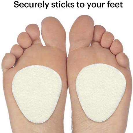 Photo 1 of 12-Pack Metatarsal Foot Pads for Pain Relief - 1/4” Thick, Ball of Foot Cushions for Women and Men, Forefoot and Sole Support, Metatarsalgia Mortons Neuroma