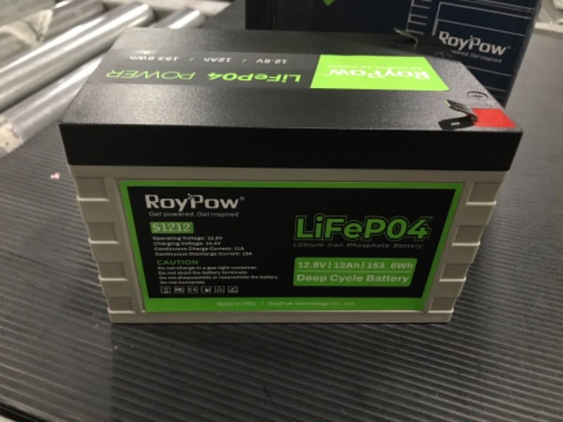 Photo 1 of 12V 12Ah Deep Cycle LiFePO4 Battery, RoyPow 12 volt Rechargeable Lithium Iron Phosphate Battery with low-temperature cut-off, 3500~8000 Cycles for Kid Scooters, Solar System, Fish Finder, RV
