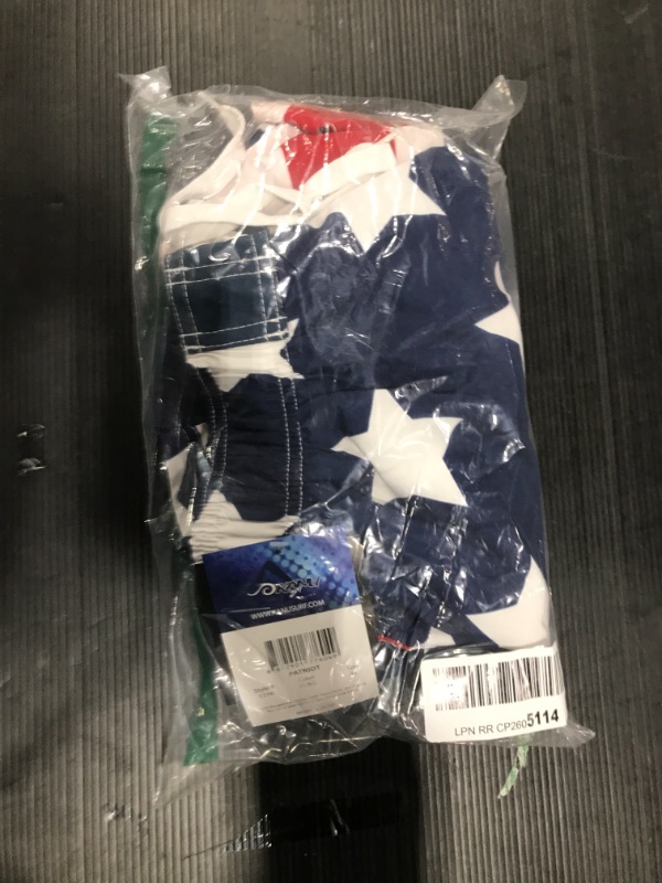 Photo 2 of  X-Large Usa American Flag  Surf Men's Swim Trunks