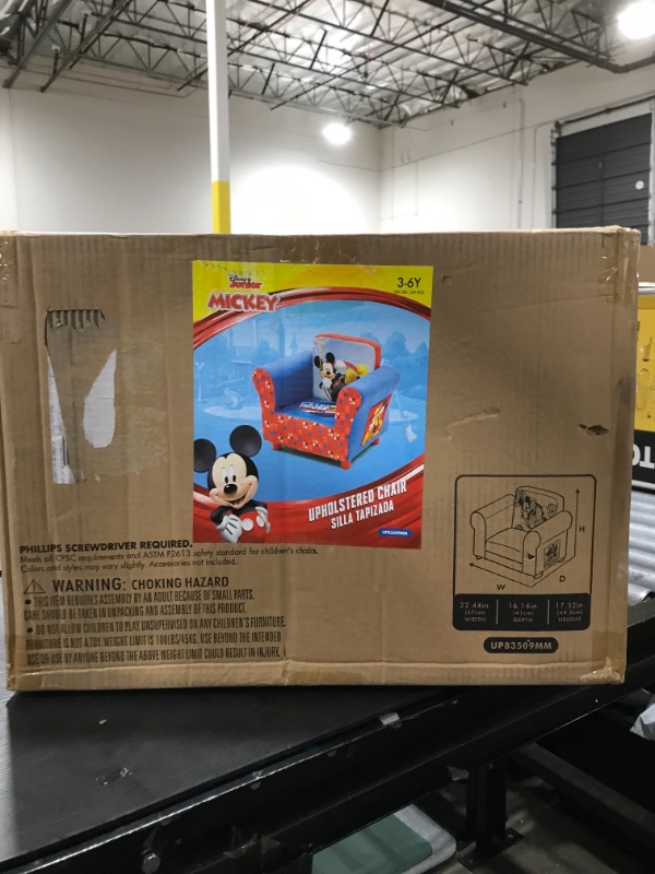 Photo 1 of Delta Children Upholstered Chair, Disney Mickey Mouse