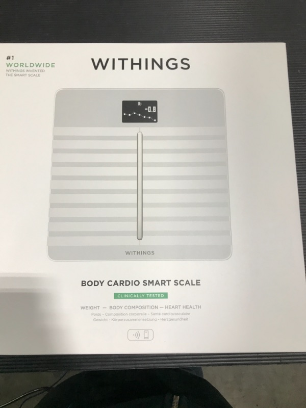 Photo 1 of SCALE 
WITHINGS BODY CARDIO SMART SCALE 