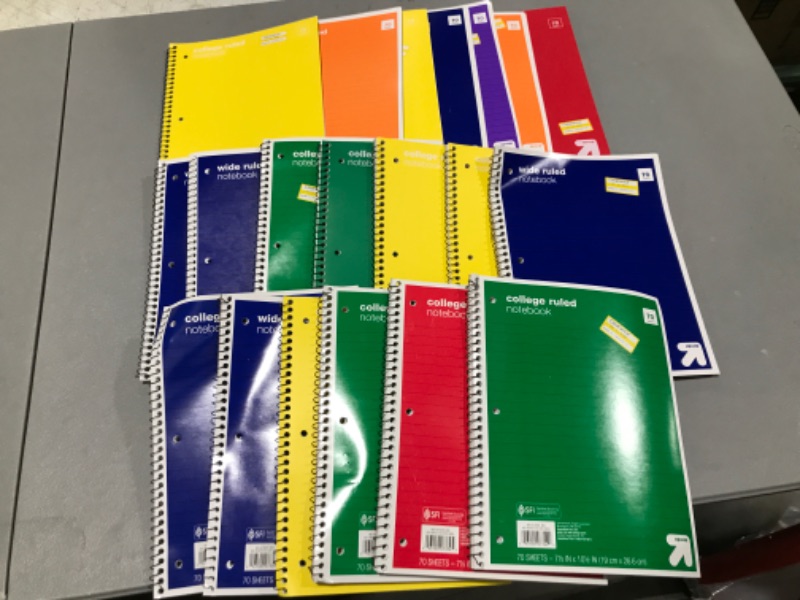 Photo 1 of 20 PACK COLLEGE RULED NOTEBOOK 70 SHEETS!! COLORS VARY!!! 