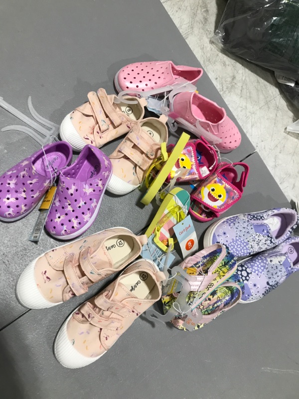 Photo 1 of 8 PAIRS OF GIRL TODDLER SHOES!! SIZES/ STYLES VARY!!! 