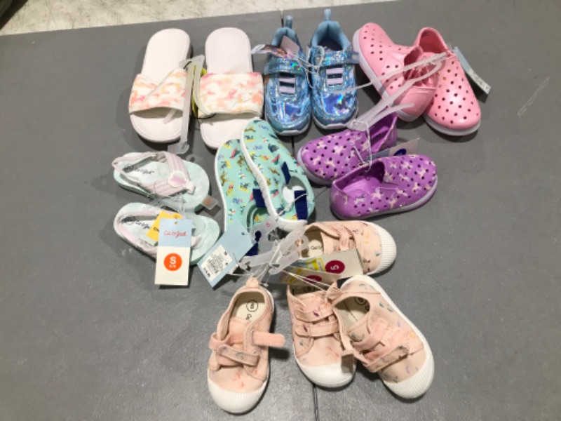 Photo 1 of 8 PAIRS OF GIRL TODDLER SHOES!! SIZES/ STYLES VARY!!! 