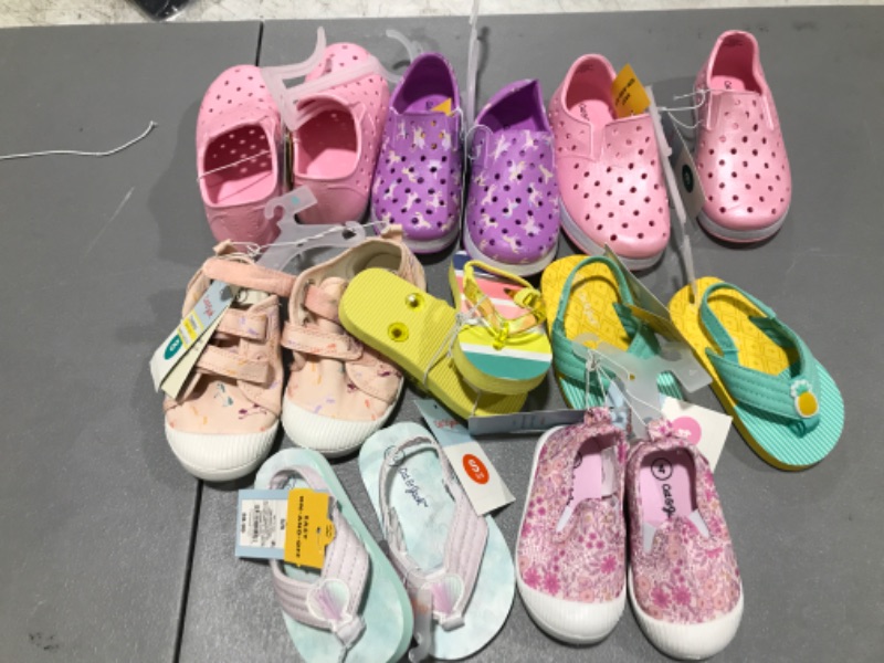 Photo 1 of 8 PAIRS OF GIRL TODDLER SHOES!! SIZES/ STYLES VARY!!! 
